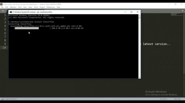 How To Install TensorFlow In Python 3.9 (Windows 10)