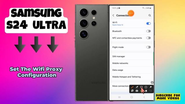 Samsung Galaxy S24 Ultra: How to Set The Wifi Proxy Configuration смотреть онлайн