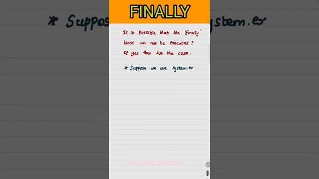 FINALLY BLOCK смотреть онлайн