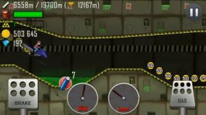 Hill Climb Racing - Nuclear Plant 12160 m on Snowmobile