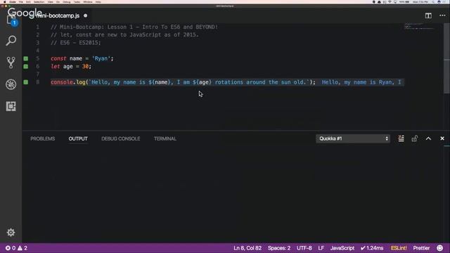 Lesson 1: Learn JavaScript ES6 Mini Bootcamp by Lambda School смотреть онлайн