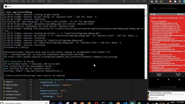 Drawer Navigation 5 using in react native Part 2 смотреть онлайн
