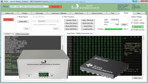 NLBA - Laptop Battery Analyzer .Тестер аккумуляторных батарей для ноутбуков.