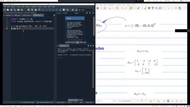 CB811 2020-II - Scipy - Función linprog смотреть онлайн
