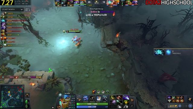 MIRACLE [Slark] Monster Kill Streak One Mistake Lose The Game Dota 2 смотреть онлайн