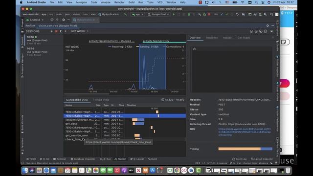 Android Studio: See information API Call, Memory and CPU use Profiler смотреть онлайн
