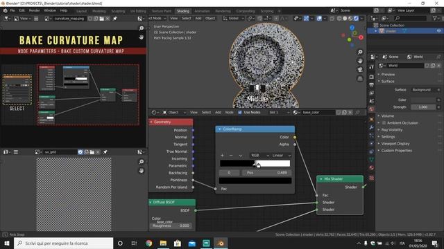 Blender 2.82 | Curvature Map смотреть онлайн