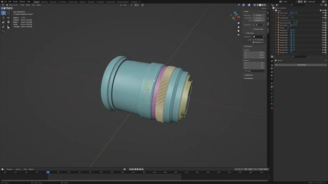 Как я анимировала сцену с объективом в Blender смотреть онлайн