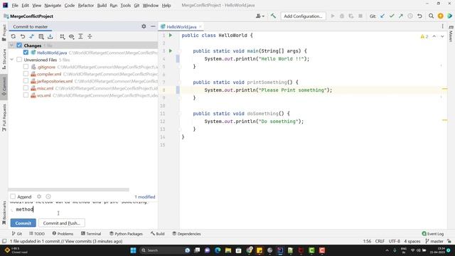 What is Merge Conflict? Resolve Merge Conflict using IntelliJ | Git | #git #mergeconflict #intellij смотреть онлайн
