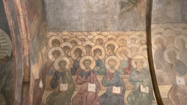 Свято-Успенский собор во Владимире. Сохранившиеся фреска Андрея Рублёва «Страшный суд». смотреть онлайн