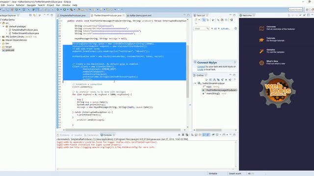 Create Twitter App & JAVA Kafka Producer to Stream Twitter Data смотреть онлайн