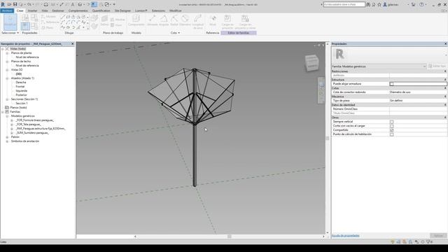 Adaptative parametric Umbrella REVIT family смотреть онлайн