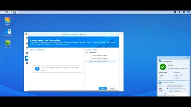Synology How to Setup a RAID, Hotspare Storage Pool and Volumes смотреть онлайн