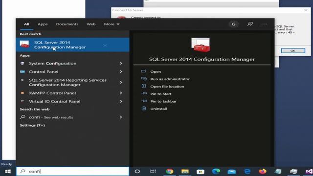 C# and sql server fix error Connect to Server Cannot connect to a network related specific error смотреть онлайн