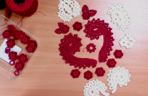 Над чем тружусь?/Муки творчества/Вязание крючком ирландское кружево