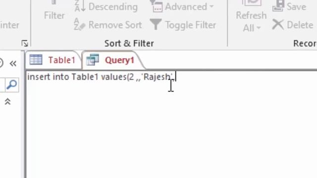 How to insert the second record in SQL in MIcrosoft Access@COMPUTEREXCELSOLUTION смотреть онлайн