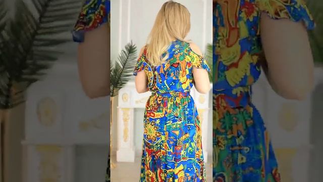 CandyClo - платья оптом из Киргизии; Дордой, 5 проход, конт. 503. Сарафан "Валерия" (васильковый) смотреть онлайн