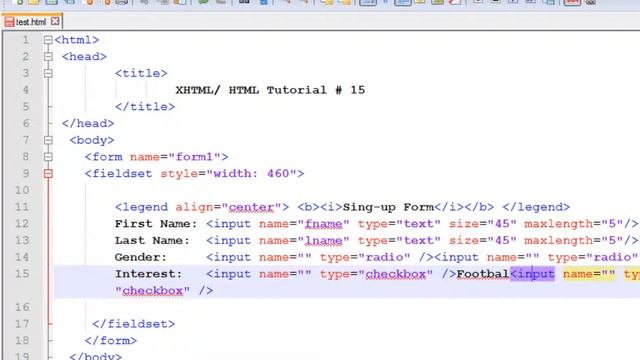 xHTML/ HTML - 15 CheckBox and Radio button - LearnWithSaad смотреть онлайн