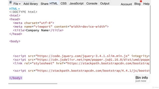 Build Website Skeleton with Bootstrap | Set Up a Bootstrap Website | Lecture 7 смотреть онлайн