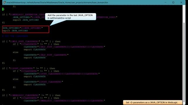 Set Java Parameter in WebLogic смотреть онлайн