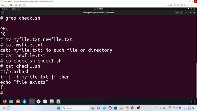 FILE OPERATIONS IN SHELL SCRIPT смотреть онлайн