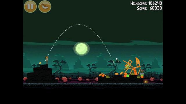 Angry Birds Seasons Ham'o'ween 2-4 2012 Halloween 3 stars walkthrough gameplay tutorial android смотреть онлайн