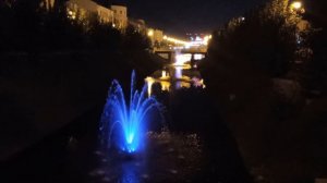 Ночные фонтаны Казани