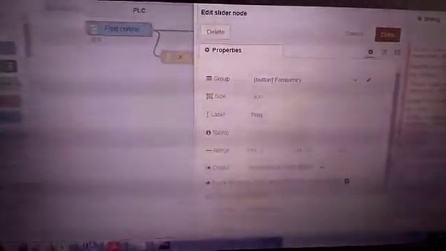 Vfd speed control through Node Red смотреть онлайн