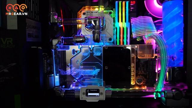 Tản nhiệt nước của Bykski - i7 8700k - Asus Strix 1070ti - LianLi Pc-011 Dynamic - Tank DNA Virus смотреть онлайн