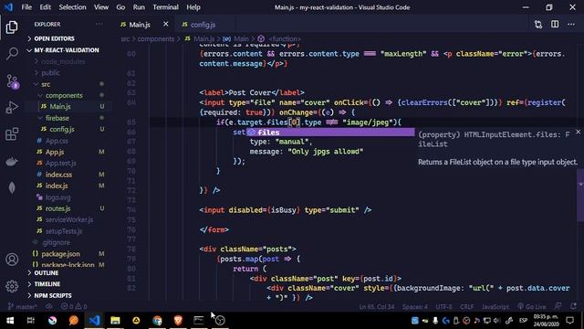 Form Validation with React Hook Form #4 (FIle Type Validation with only React Hooks Form) смотреть онлайн