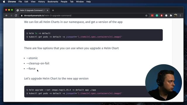 Helm 3 Upgrade Command (dry-run, rollback, atomic, cleanup-on-fail, force, and more) смотреть онлайн