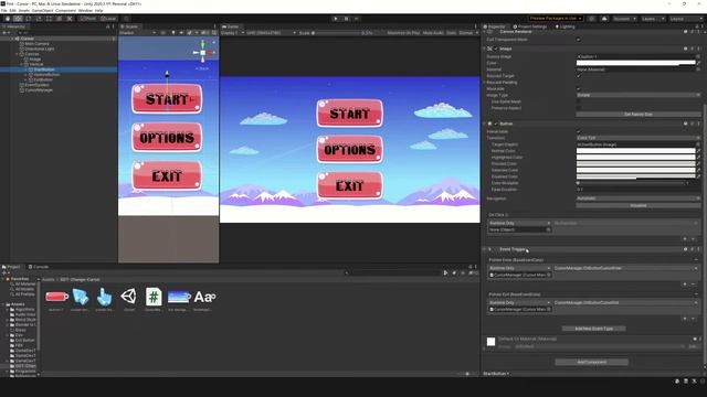 How to change the mouse CURSOR IMAGE on HOVER - Unity смотреть онлайн