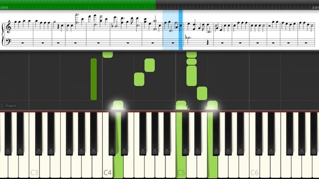 «Ёлочка, ёлка - лесной аромат» - детская песня на пианино (играем простые мелодии самостоятельно) смотреть онлайн