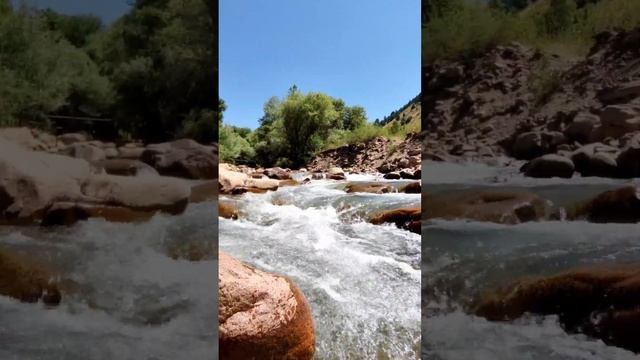 г. Янгиабад, река Дукент-Сай?️ #узбекистан #янгиабад #горы смотреть онлайн