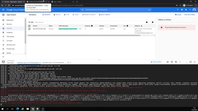 Google Cloud Platform: Deploying Python App into App Engine Flexible Environment смотреть онлайн