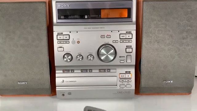 Retro SONY CMT-CP333 Micro Hi-Fi Bookshelf Stereo Component System 3 CD Changer смотреть онлайн