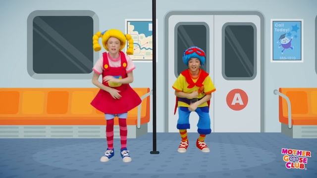 The Subway Shake | RIDE THE TRAIN | Mother Goose Club Phonics Songs смотреть онлайн
