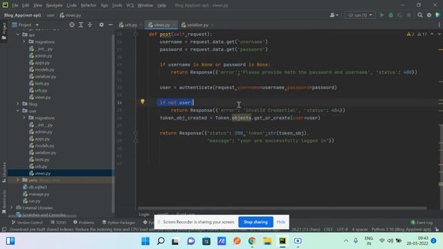 Blog Api using Django REST framework: смотреть онлайн