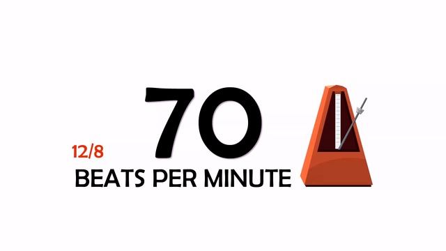 70 BPM 12/8 Metronome смотреть онлайн