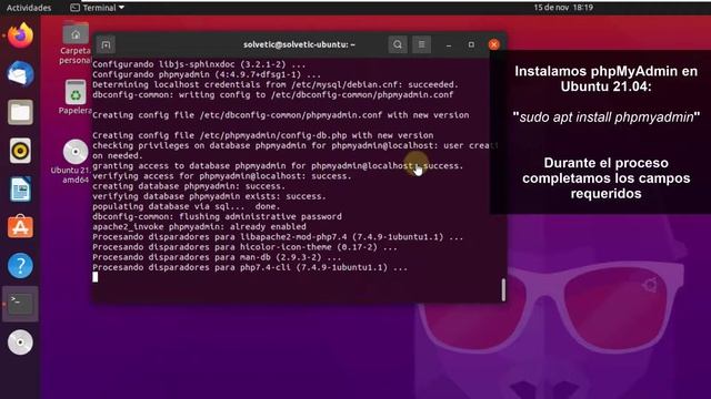 ✔️ Instalar phpMyAdmin Ubuntu 21.04, 20.04 y otras versiones смотреть онлайн