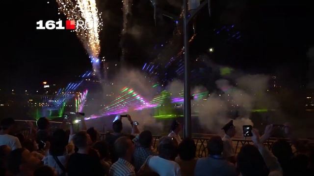 Салют и Лазерное шоу в честь дня России 12 июня 2019 в Ростове смотреть онлайн