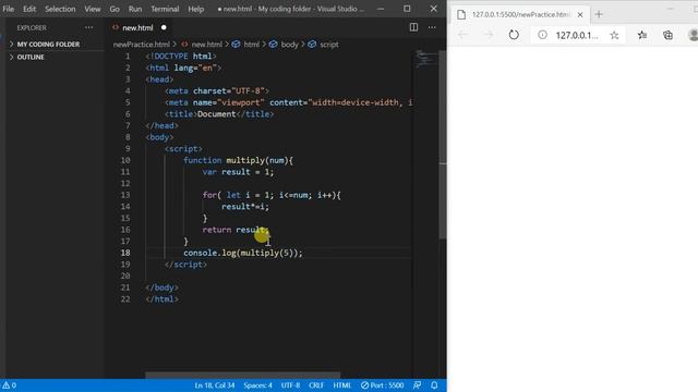 How to build a factorial calculator using code смотреть онлайн