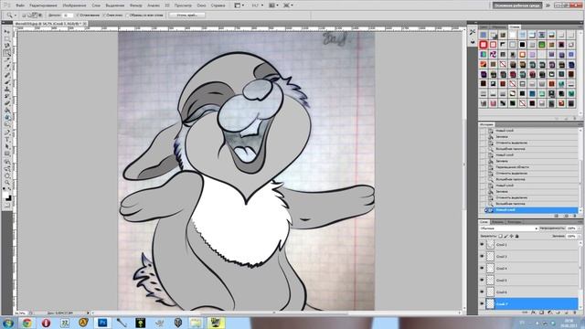 Перенос рисунка в фотошоп