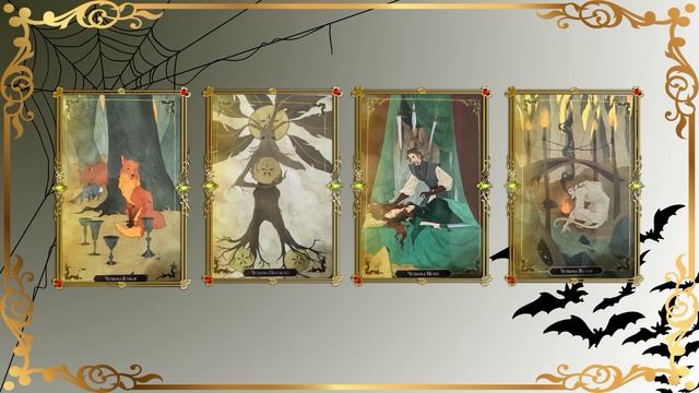 Четверки в Таро Темного Леса