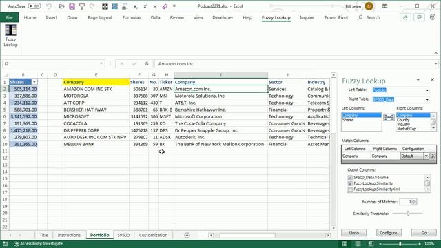 Excel Lab Innovations: Fuzzy Lookup from Microsoft Labs - Episode 2271 смотреть онлайн