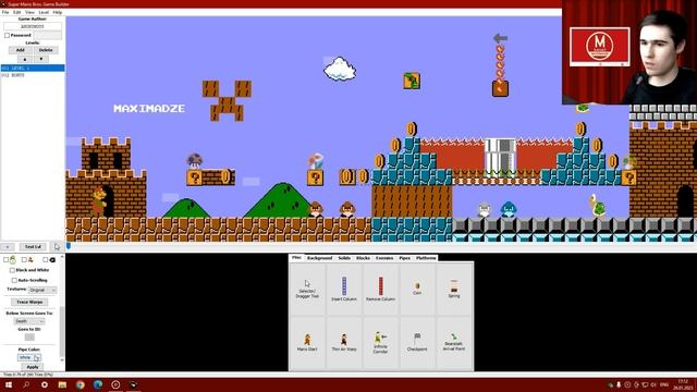 Как легко создать свою игру про Марио - Полный обзор редактора Super Mario Bros NES Game & Builder смотреть онлайн