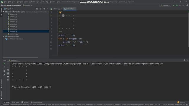 Printing Reverse Number Pattern in Python| Pattern Programming With Python #8 смотреть онлайн