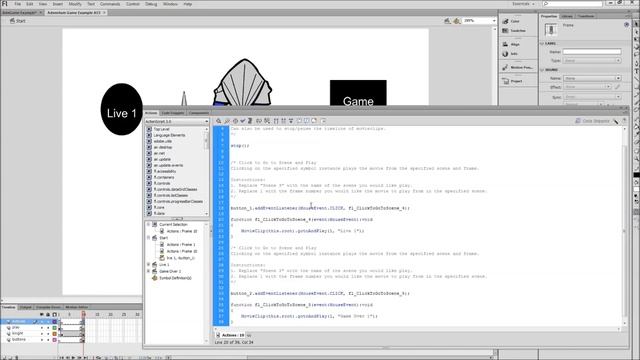 Part 1 - How to make a point and click adventure game using Flash смотреть онлайн
