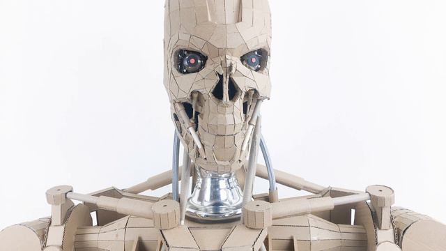 DIY T800 | How To Make A Terminator Using Cardboard[纸板diy终结者T800]