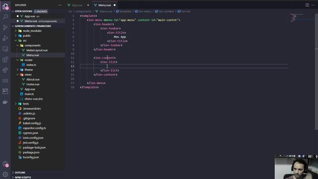 Como adicionar um Side Menu em seu app ionic vue смотреть онлайн